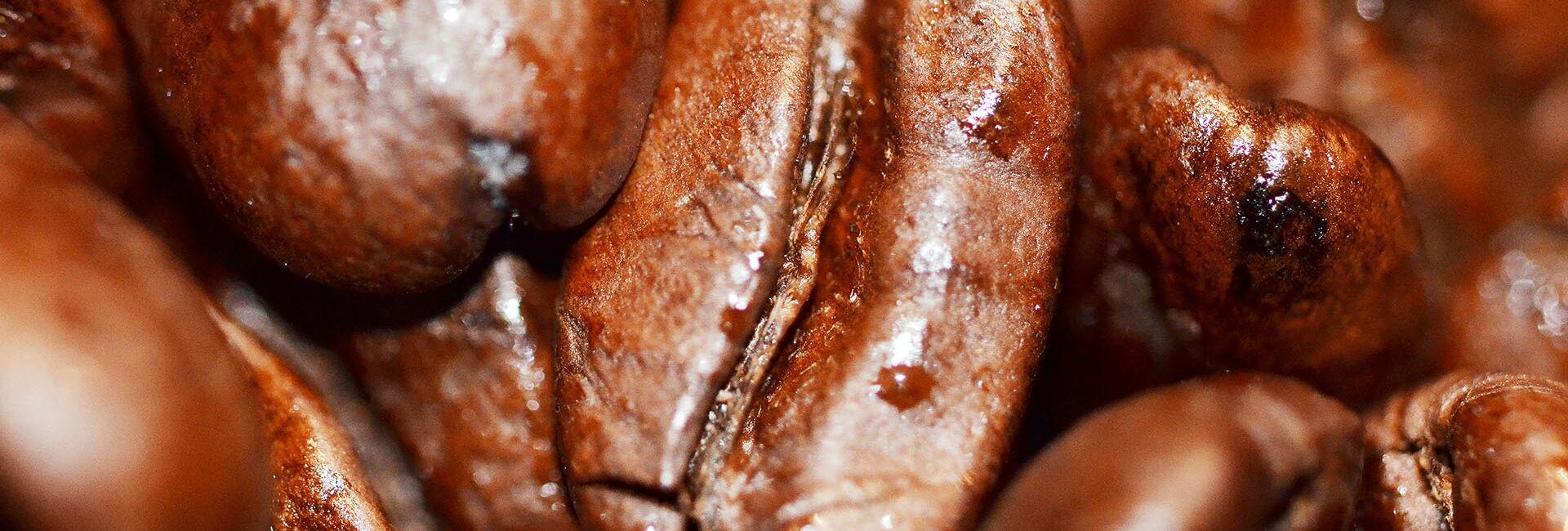 Kaffeebohnen in Großaufnahme